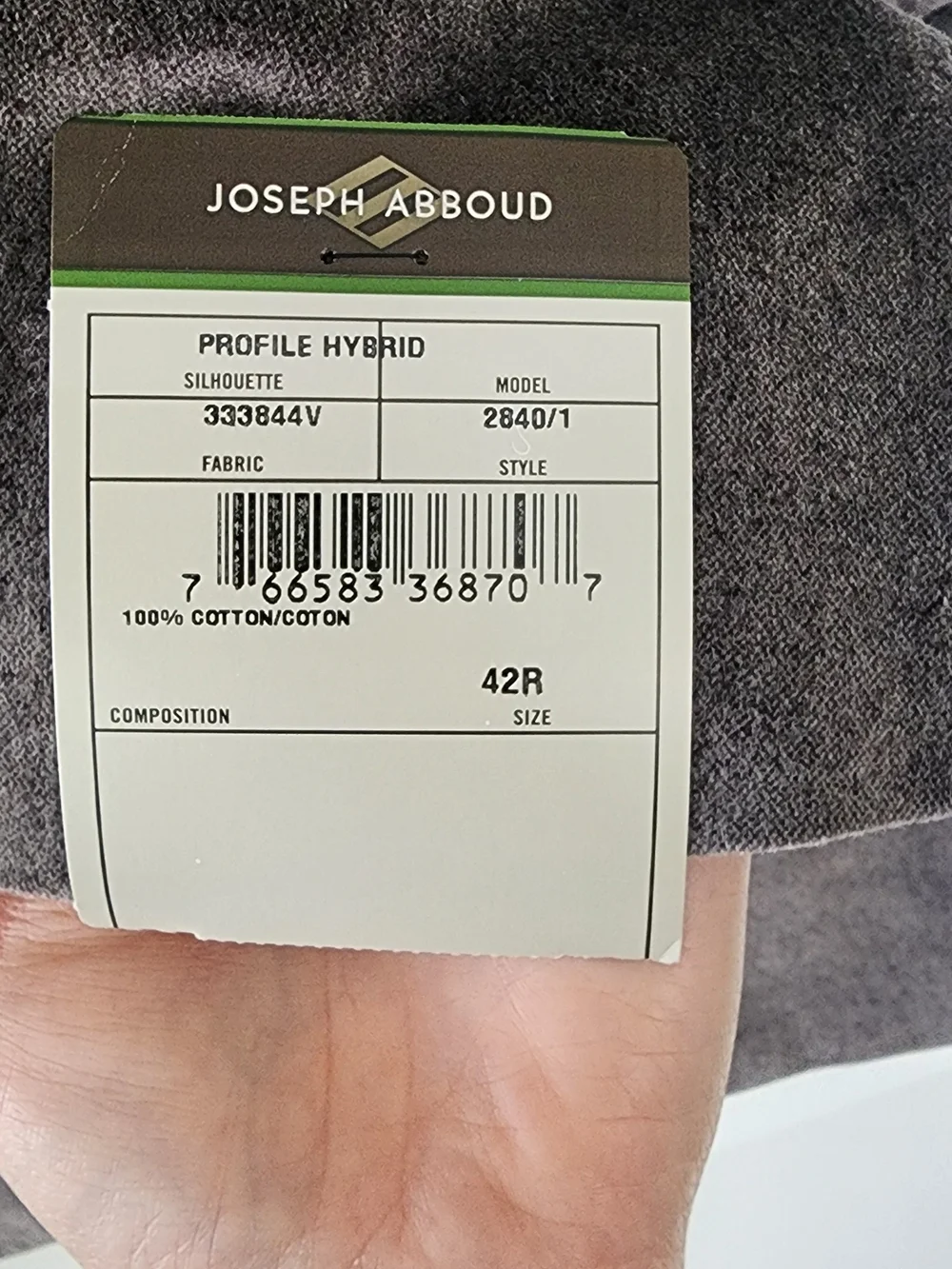 NWT Joseph Abboud Gray Velvet Blazer Sport Coat Men’s 42R $695